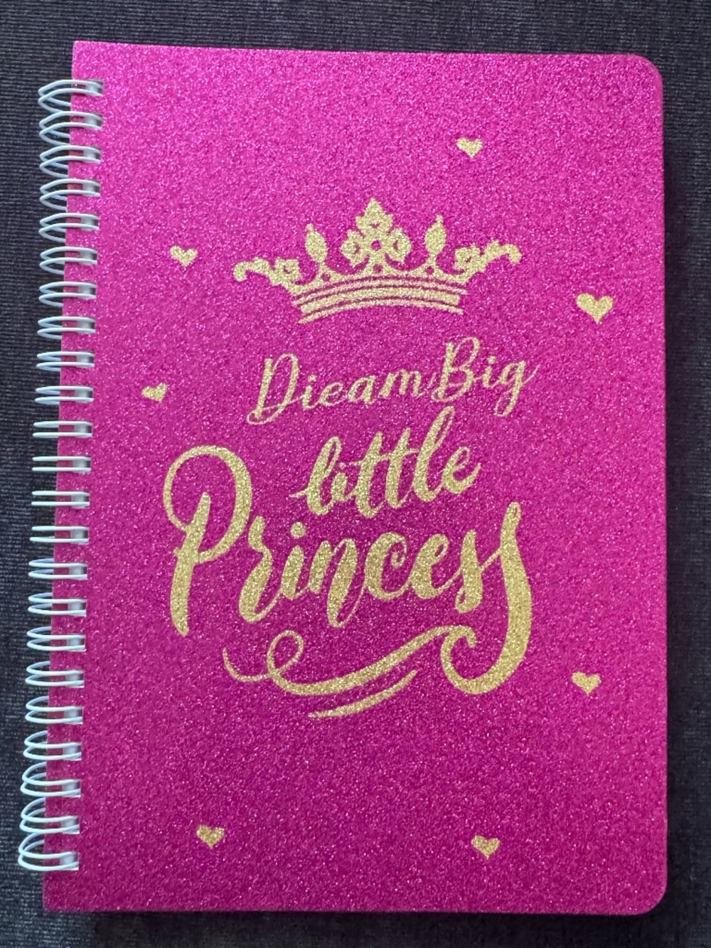 Pink Glitter Notebook
